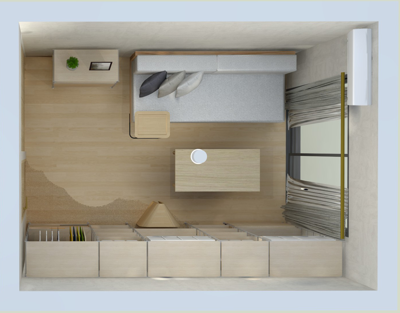 収納重視 無印良品で揃える一人暮らしの部屋 １人暮らし向け 6畳 1k Roomtrip ルームトリップ