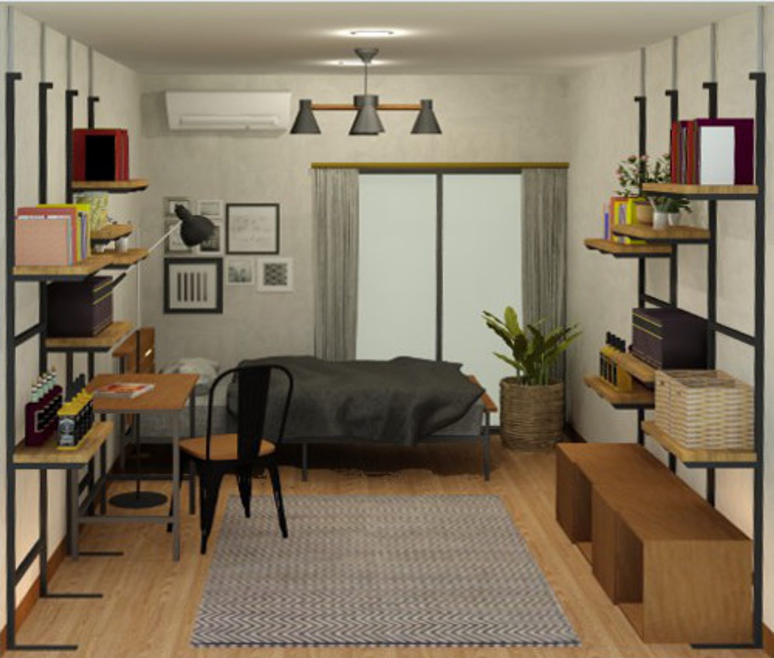 ６畳１人暮らし ヴィンテージスタイルの部屋 収納重視スタイル Roomtrip ルームトリップ
