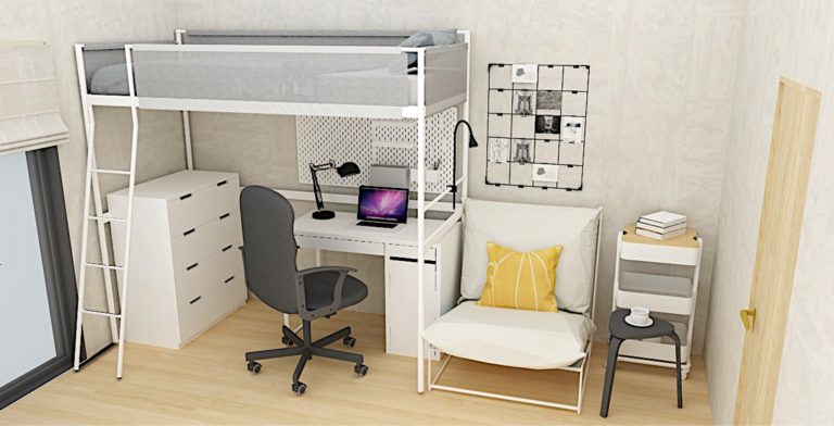 新作 システムベッド(クリップライト付・椅子無し) 事務机/学習机